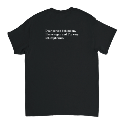 UNISEX SCHIZOPHRENIC T - SHIRT - Print Material - DROBA