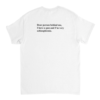 UNISEX SCHIZOPHRENIC T - SHIRT - Print Material - DROBA