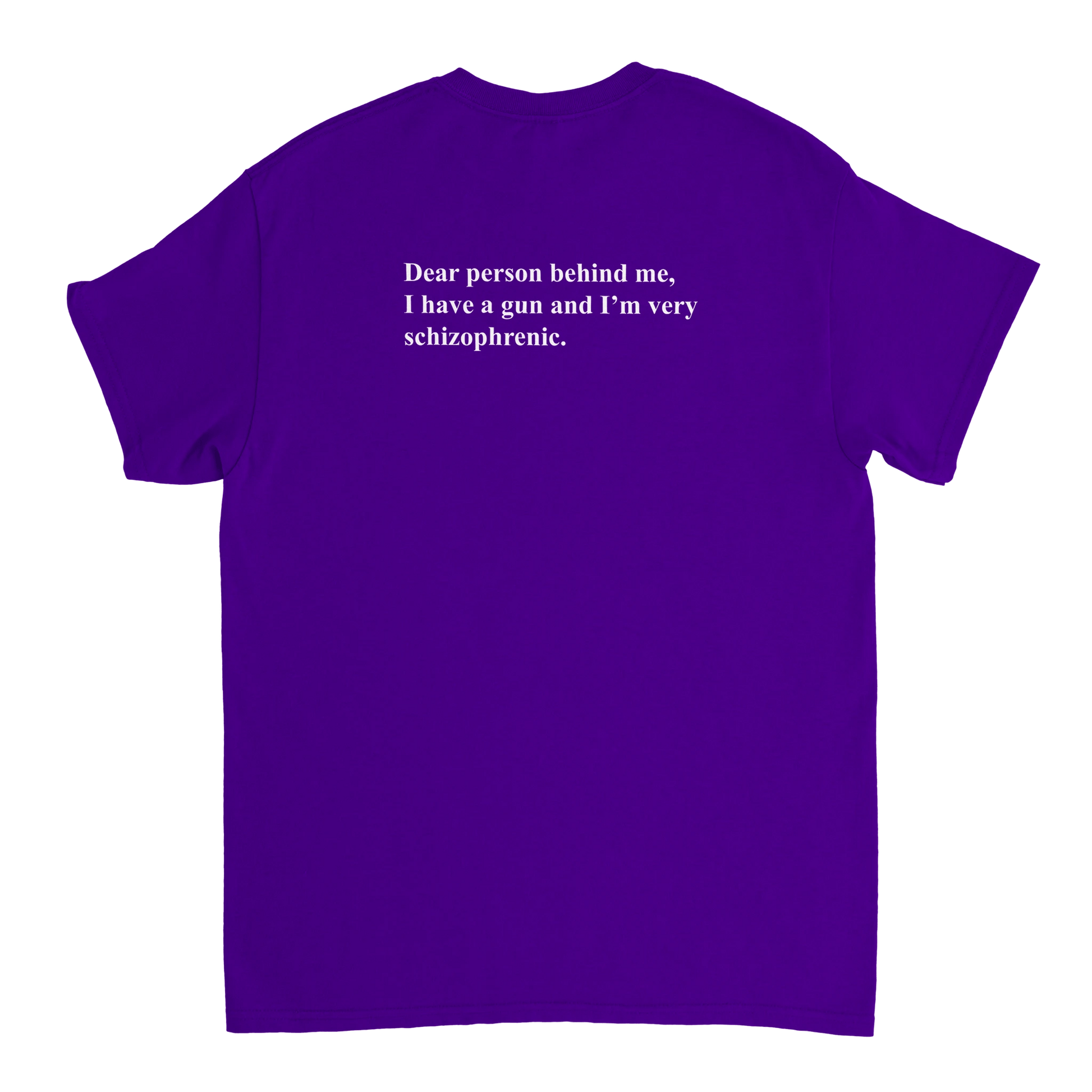 UNISEX SCHIZOPHRENIC T - SHIRT - Print Material - DROBA