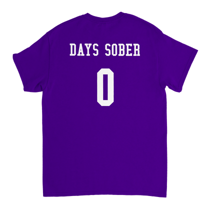 UNISEX ZERO DAYS SOBER T - SHIRT - Print Material - DROBA